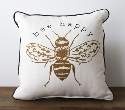 Bee Happy Botanical Bee Pillow
