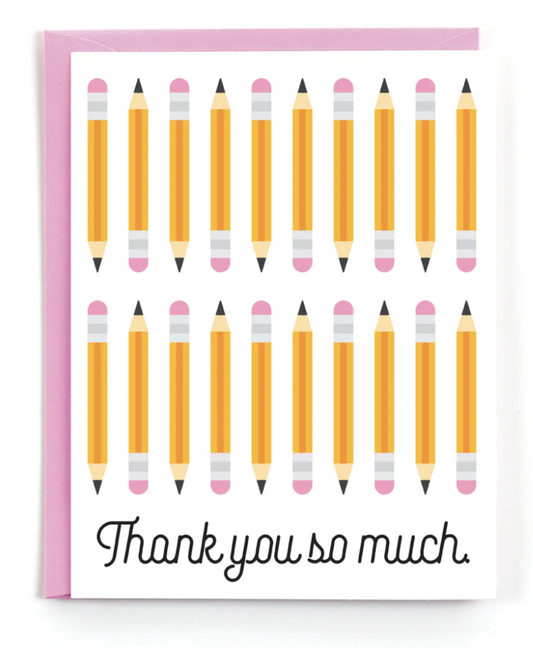 Thank You Pencil Greeting Card