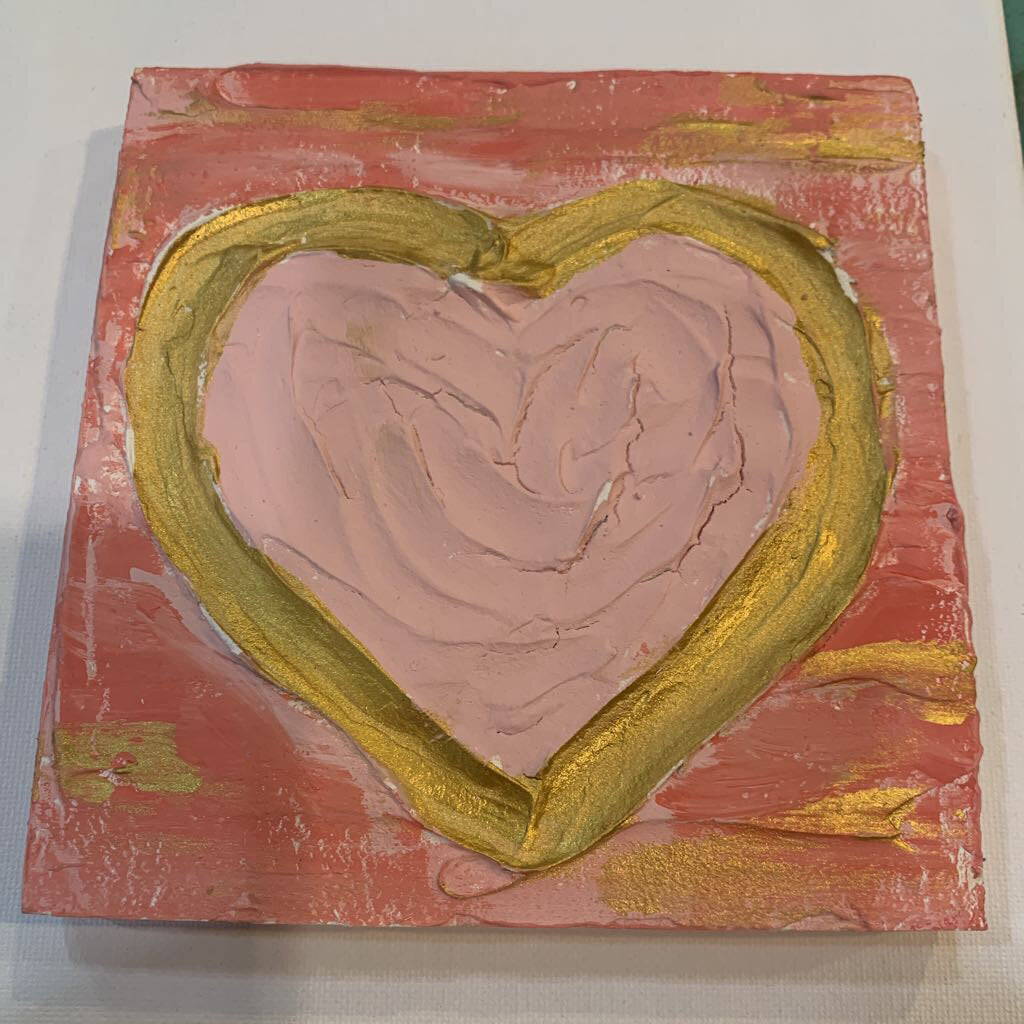 Textured Heart Painting