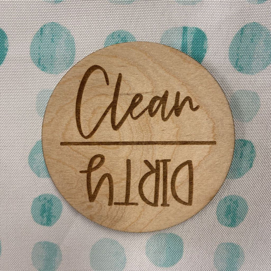 Clean/Dirty Dishwasher Wooden Sign