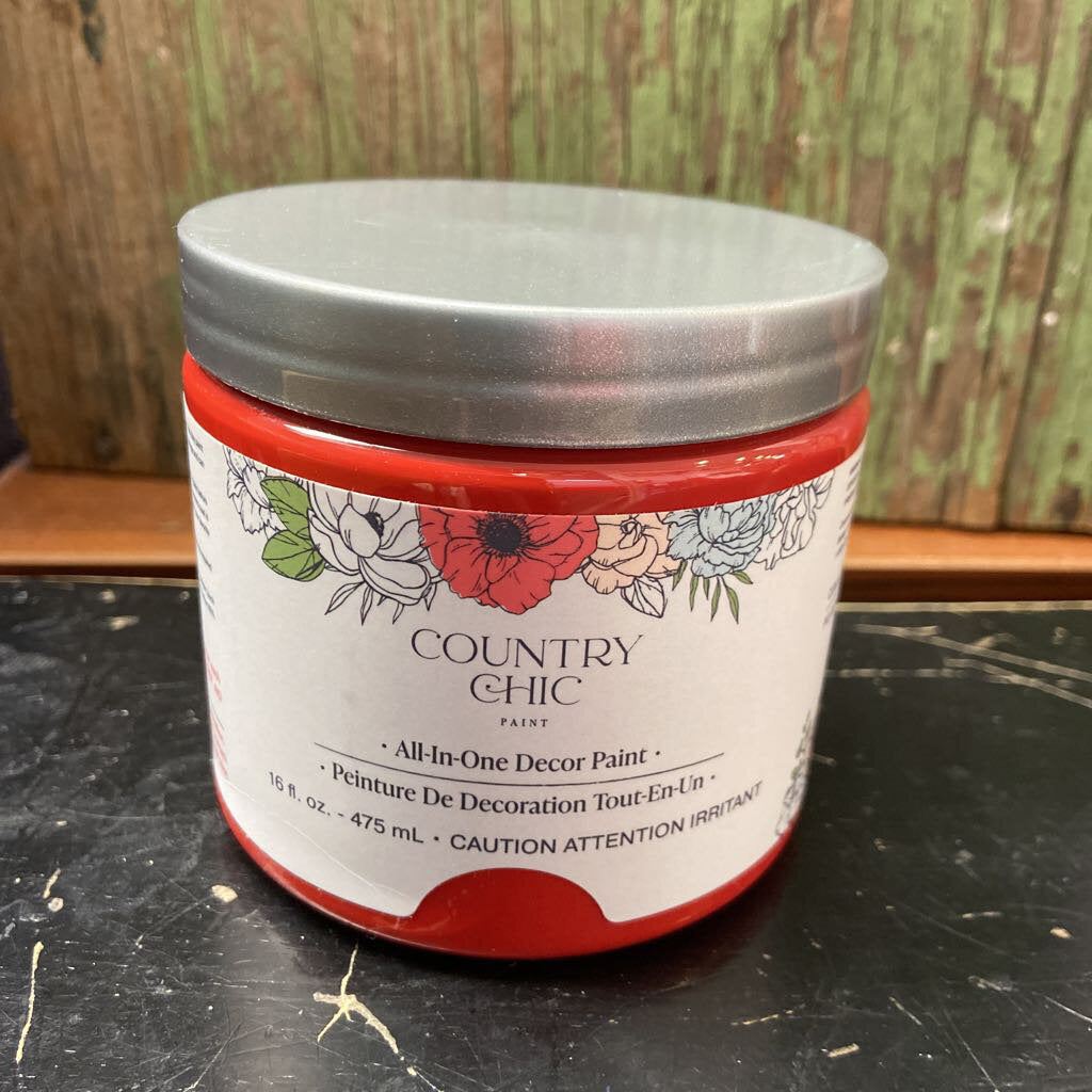Country Chic Poppy All in One Decor Paint 16oz.