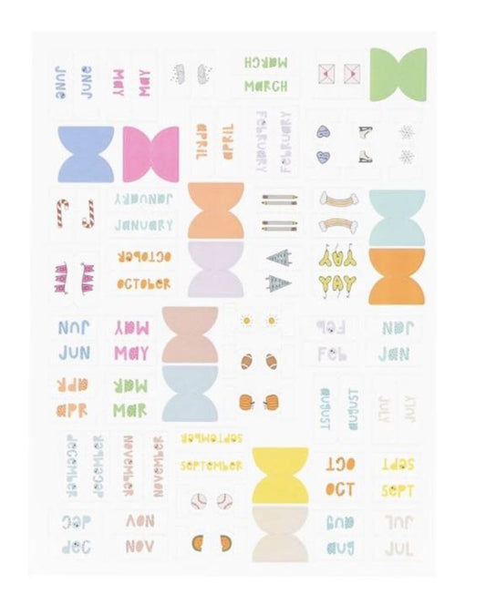 Months Tab Stickers