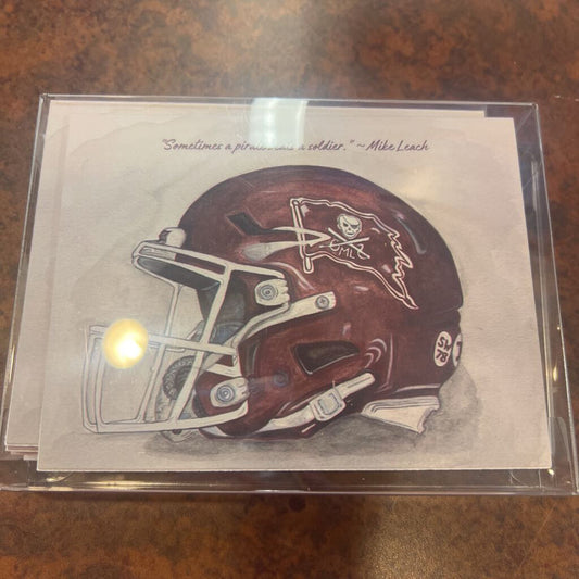 Mike Leach Helmet Note Cards