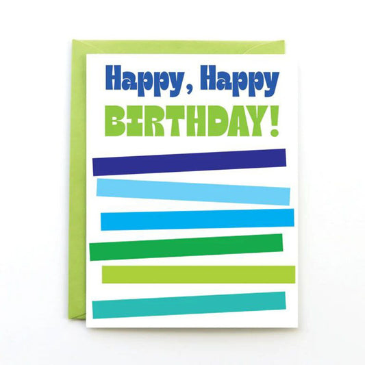 Happy, Happy Birthday Greeting Card