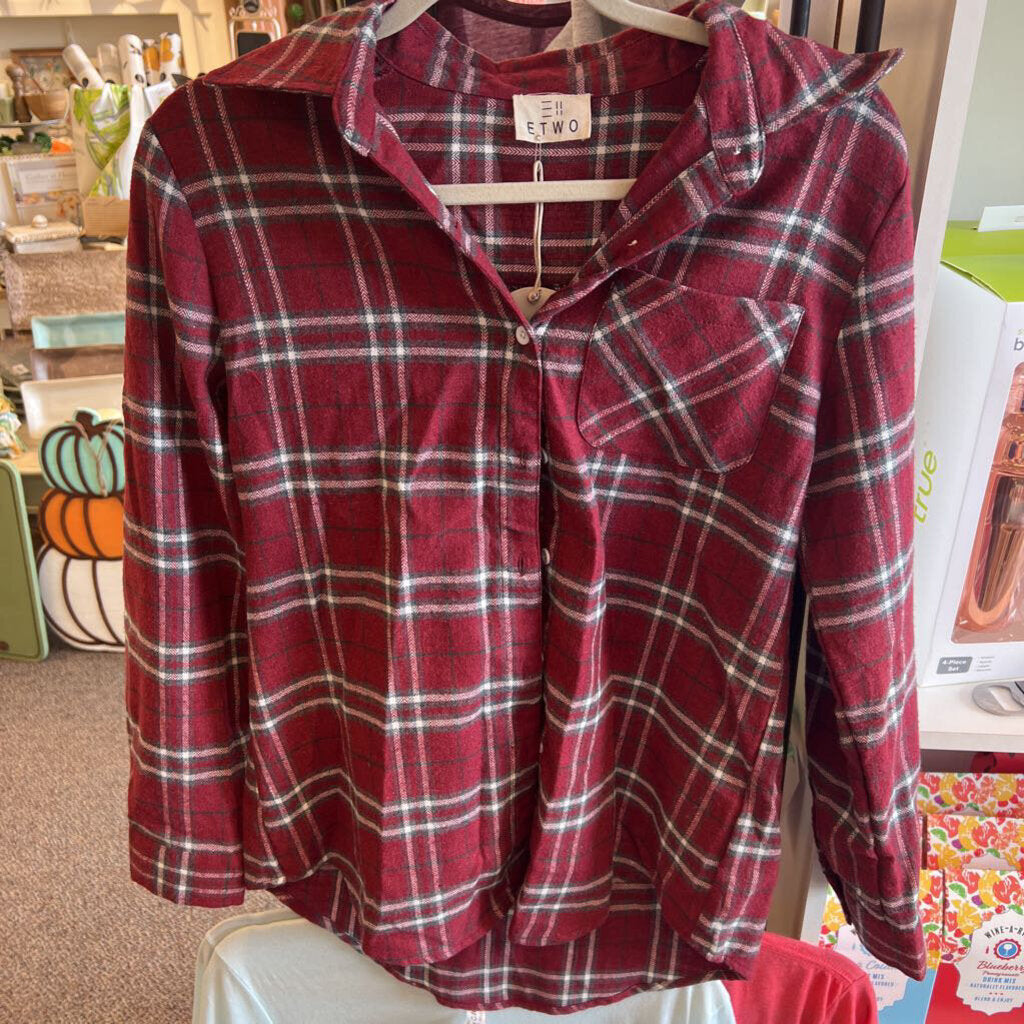 Small Maroon Flannel