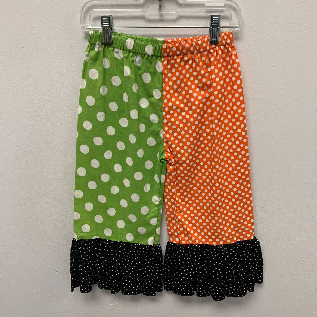 Orange & Green Poka Dotted Pants |