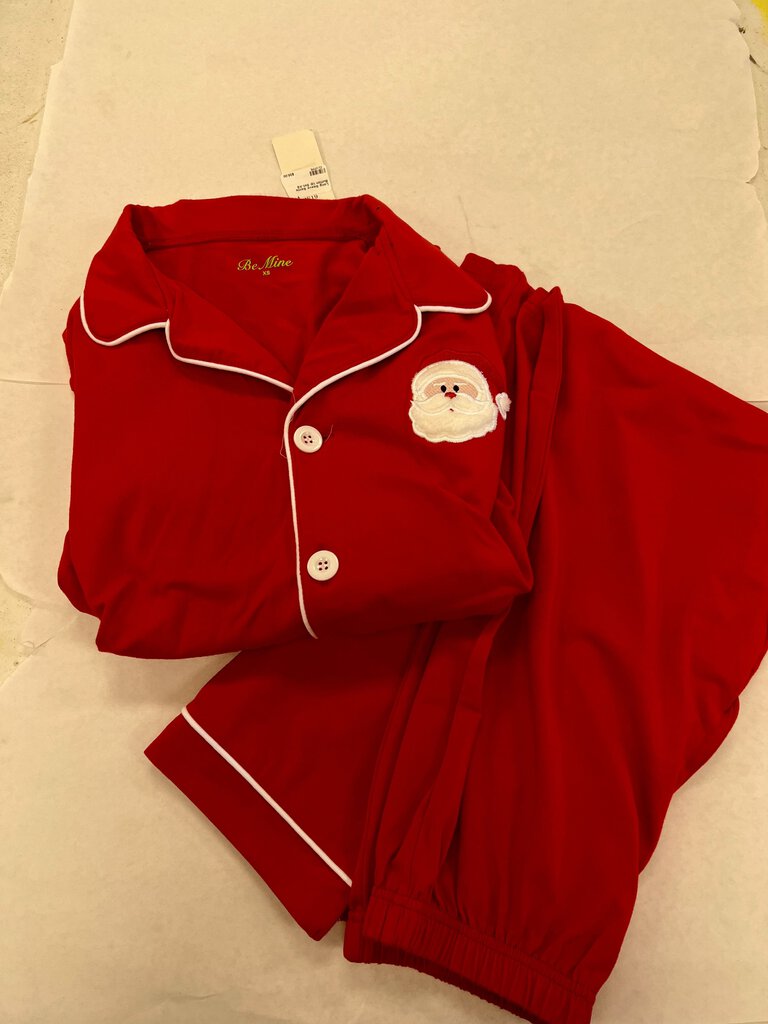 Santa Button Up Set- Adult Small