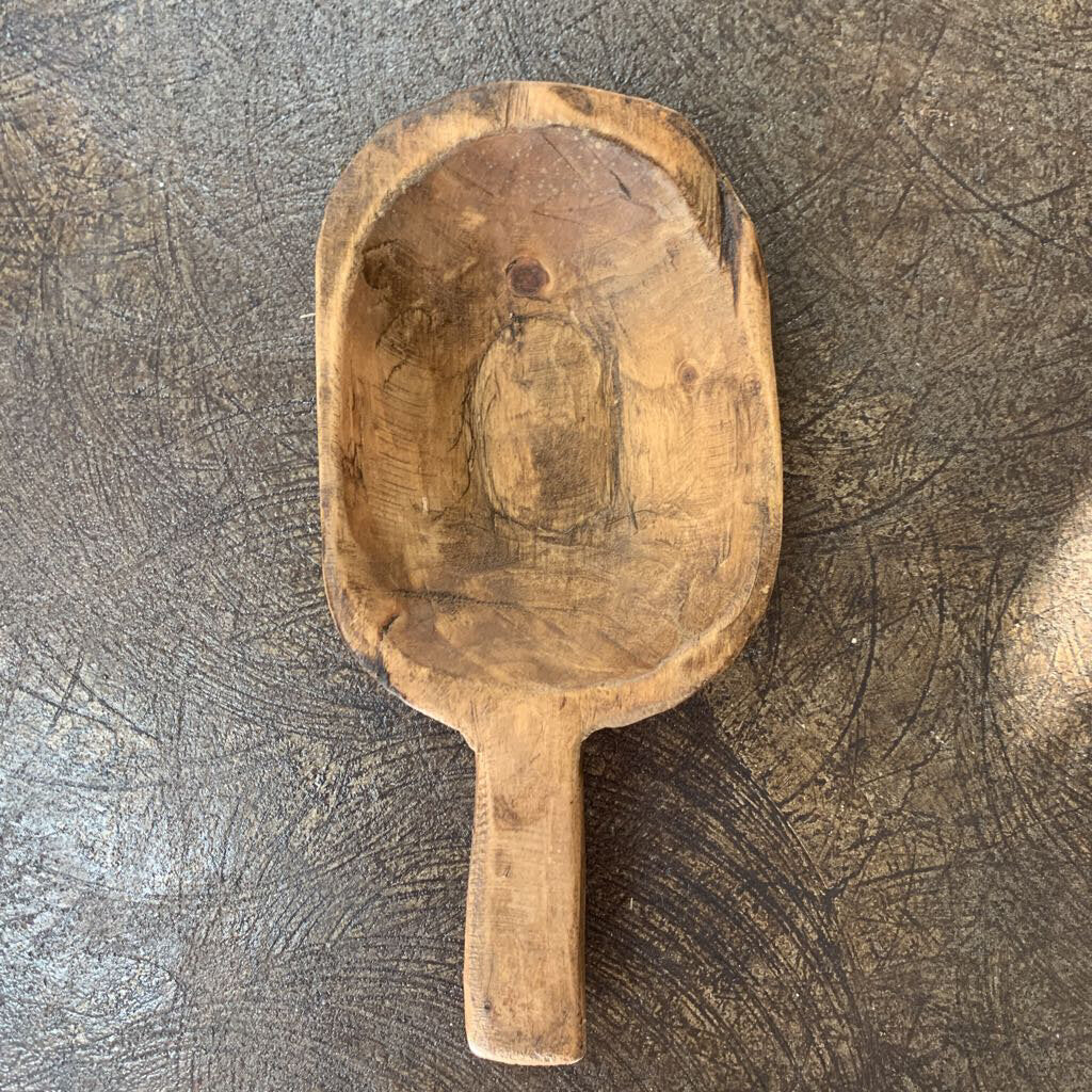 Wooden Scoop Bowls With Handle