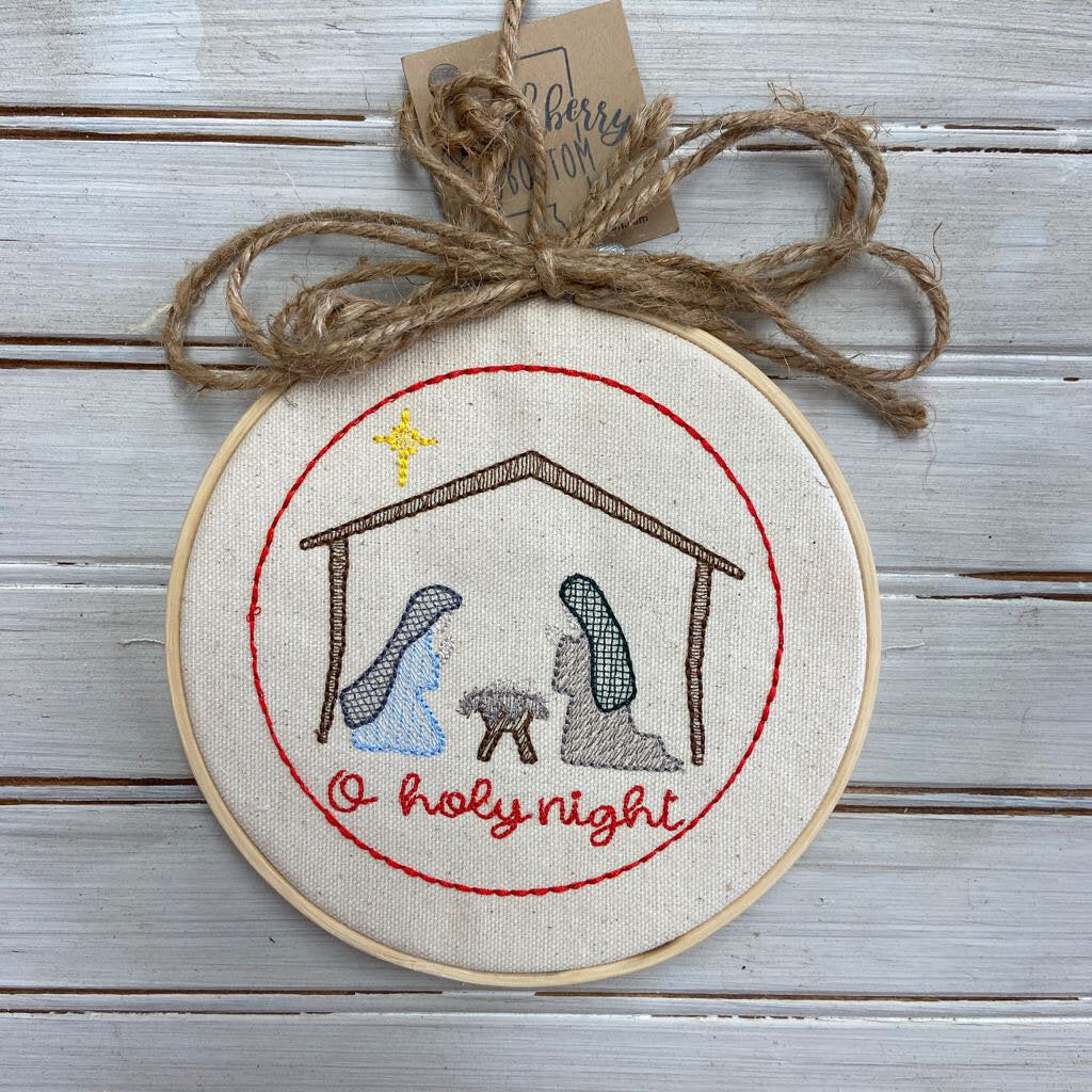 Embroidery Hoop Ornament