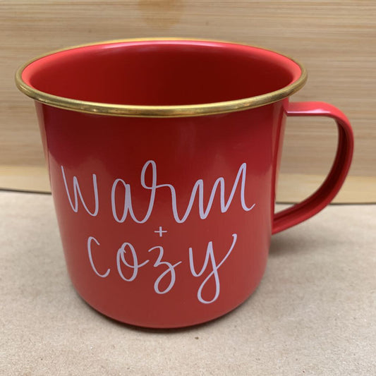Warm and Cozy Campfire Coffee Mug Enamel