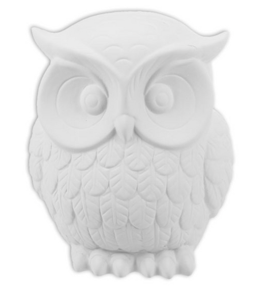 Ceramic Baroque Owl