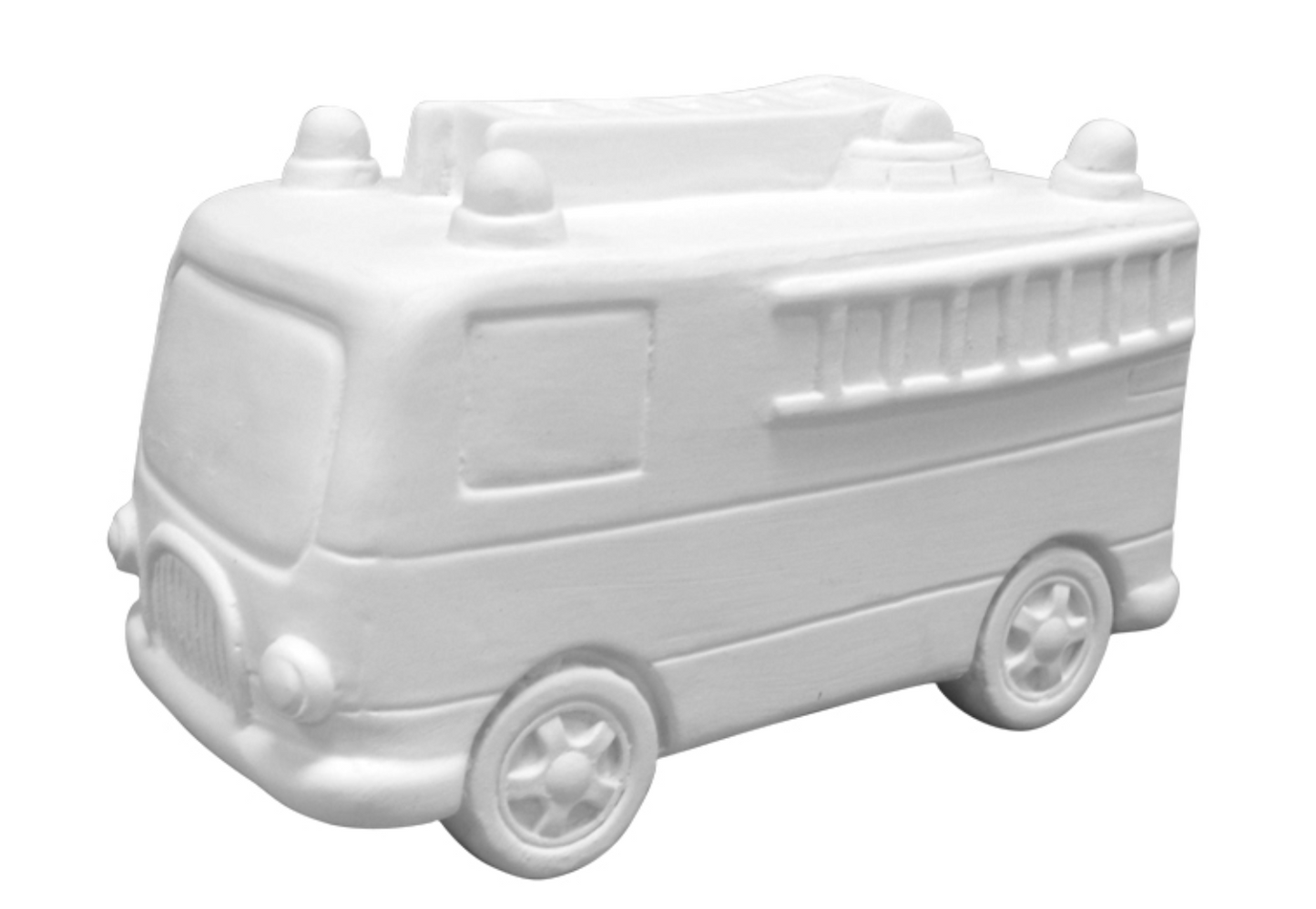 Ceramic Fire Truck Bank