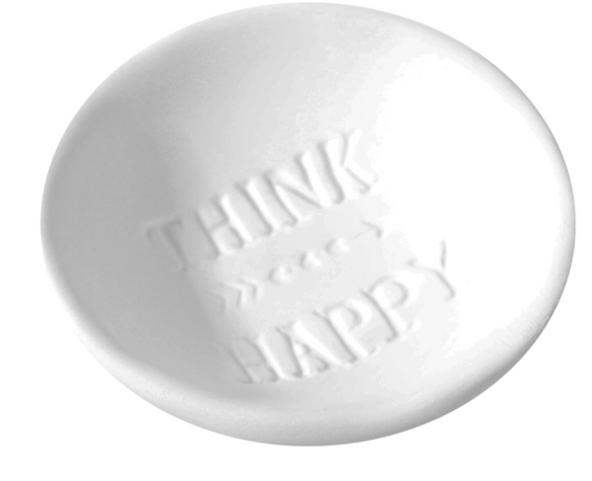Ceramic Think Happy Dish