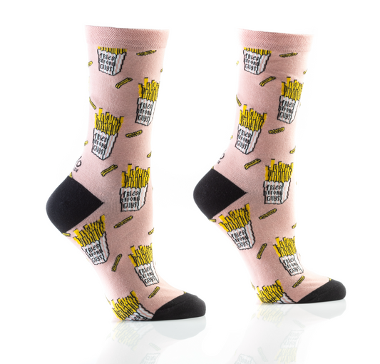 Women's Crew Sock, Fries