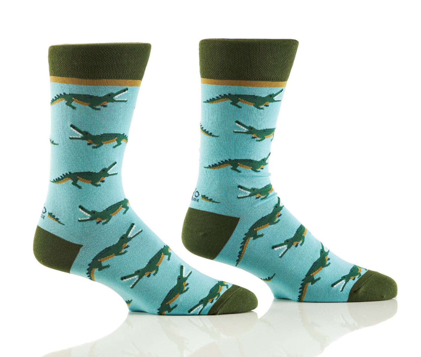 Men's Crew Sock, Crocodiles