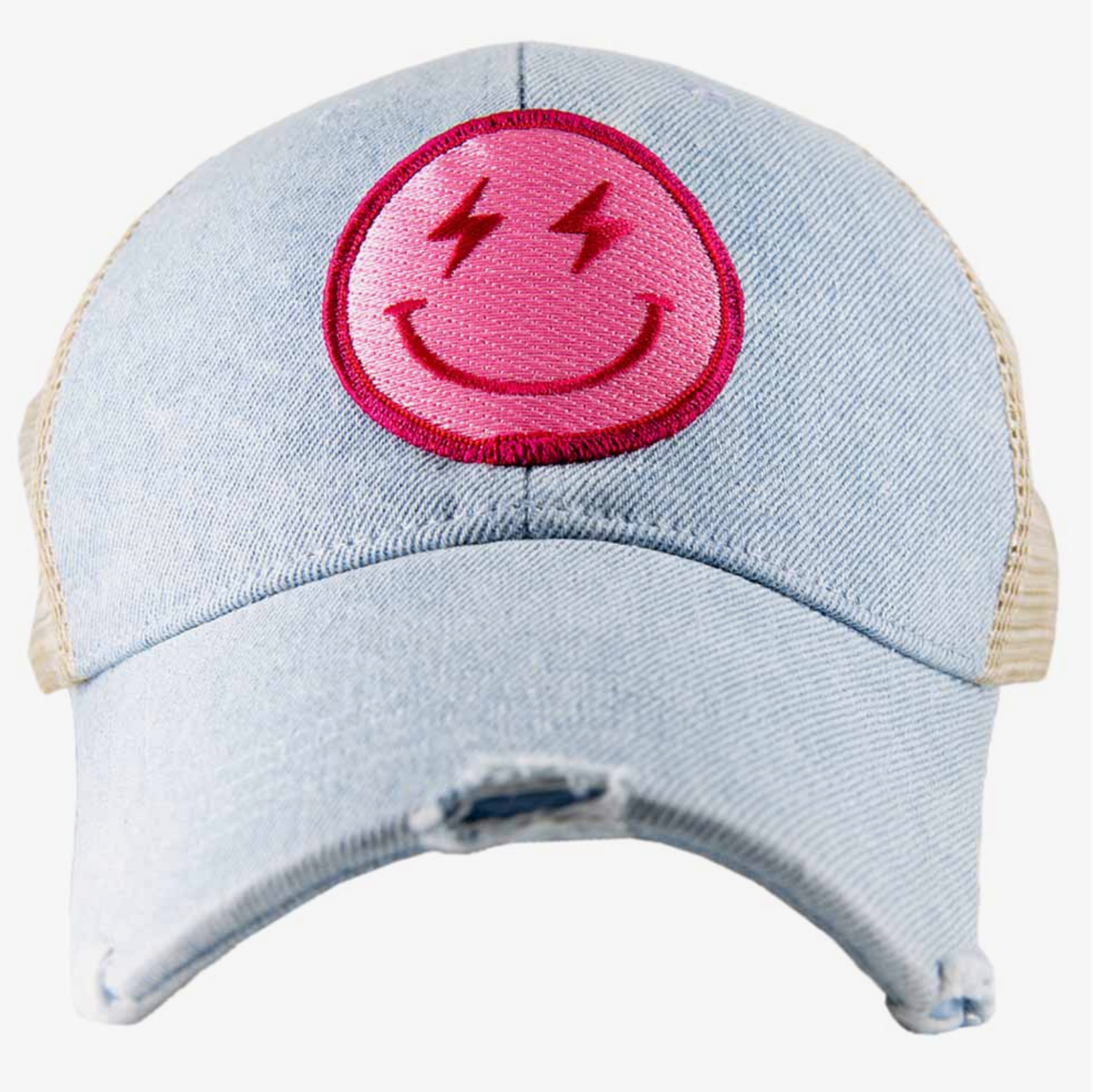 Lightening Happy Face Trucker Hat